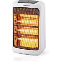 Orbegozo BP 3300 Estufa de Cuarzo- 3 Niveles de Calor- Sistema Antivuelco- Asa de Transporte- 1200 W- Blanco